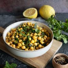 Salade de pois jaunes